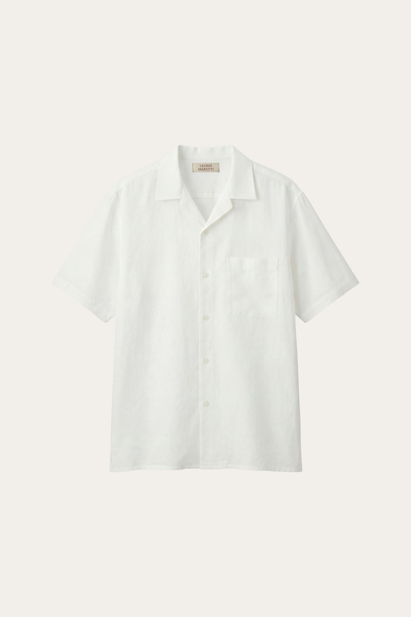 Ancona Linen Cotton Shirt White