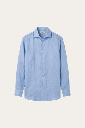 Silano Linen Shirt Light Blue