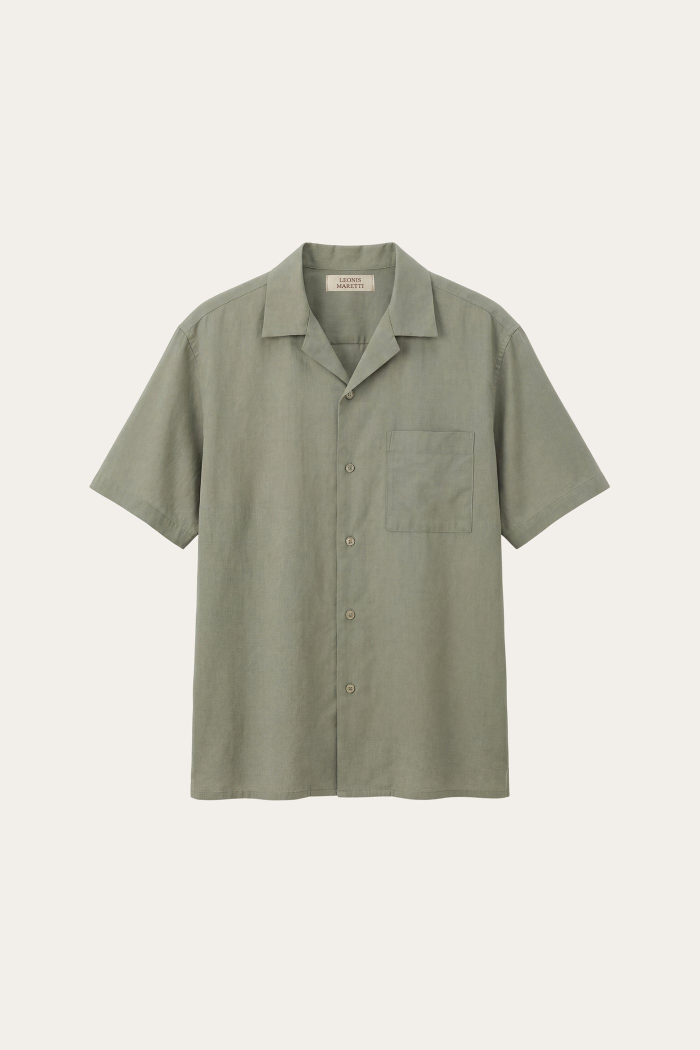 Ancona Linen Cotton Shirt Sage