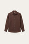 Silano Linen Shirt Dark Brown