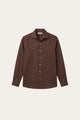 Silano Linen Shirt Dark Brown