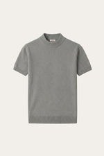 Aurelio Cashmere Knit Tee Ash Grey