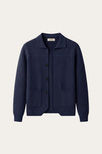 Valero Cashmere Cardigan Navy