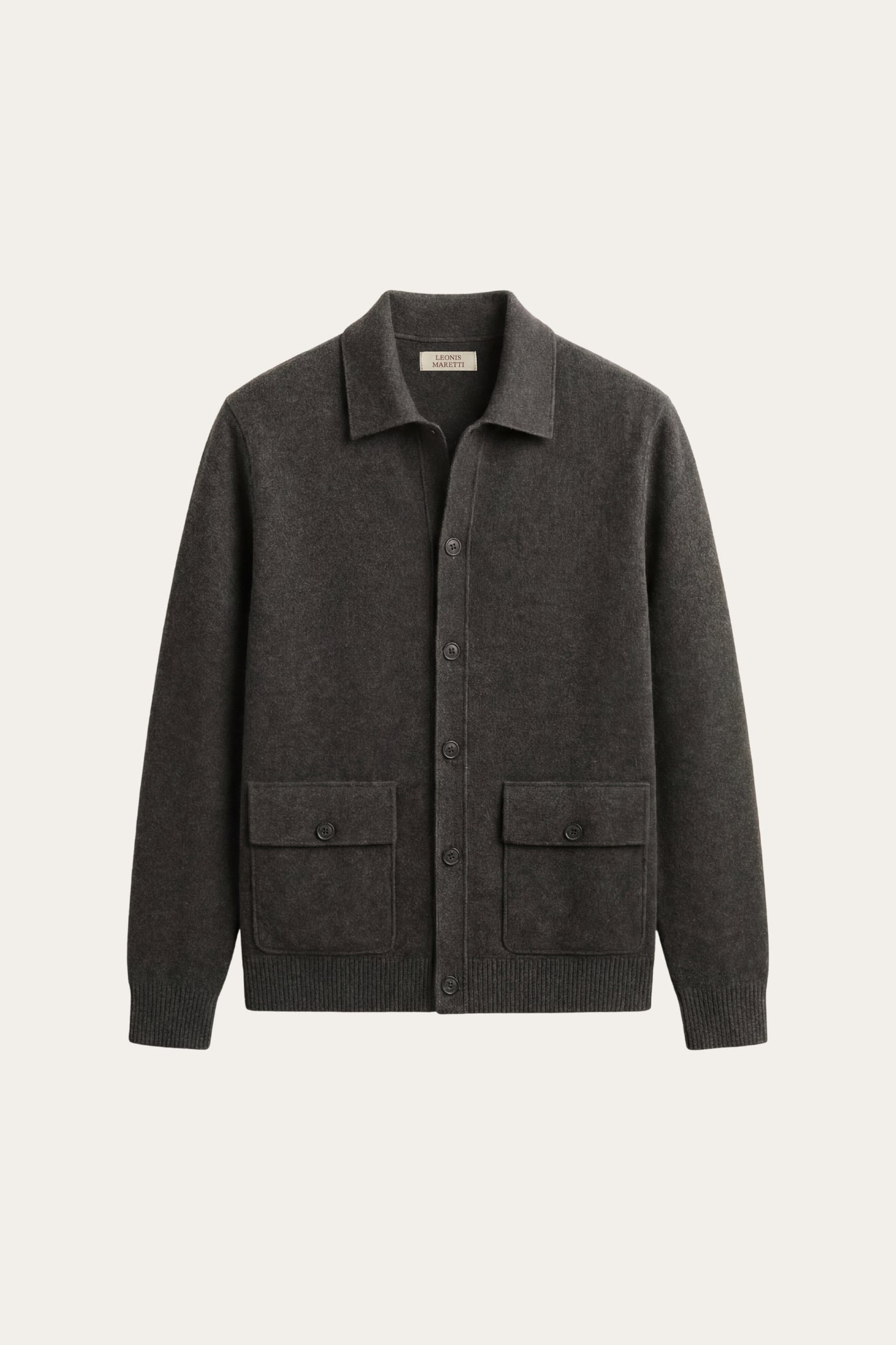 Lorenzo Cashmere Cardigan Dark Grey