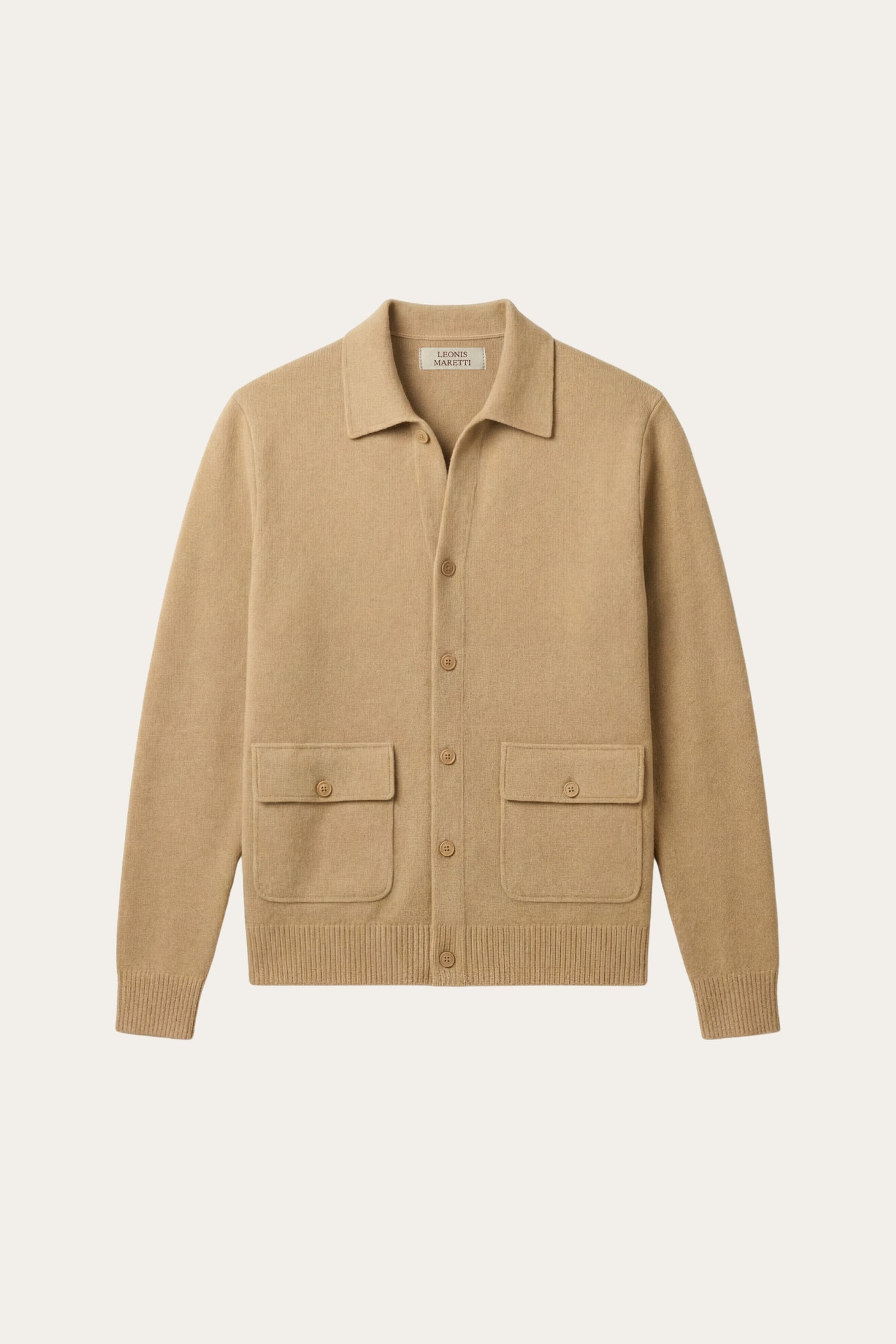 Lorenzo Cashmere Cardigan Camel
