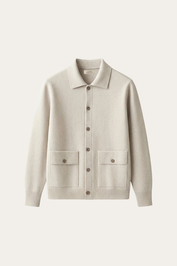 Lorenzo Cashmere Cardigan Ivory