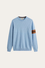 Valeno Cashmere Crewneck Sweater Sky Blue