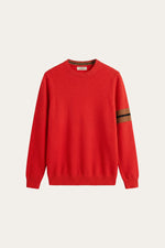 Valeno Cashmere Crewneck Sweater Red