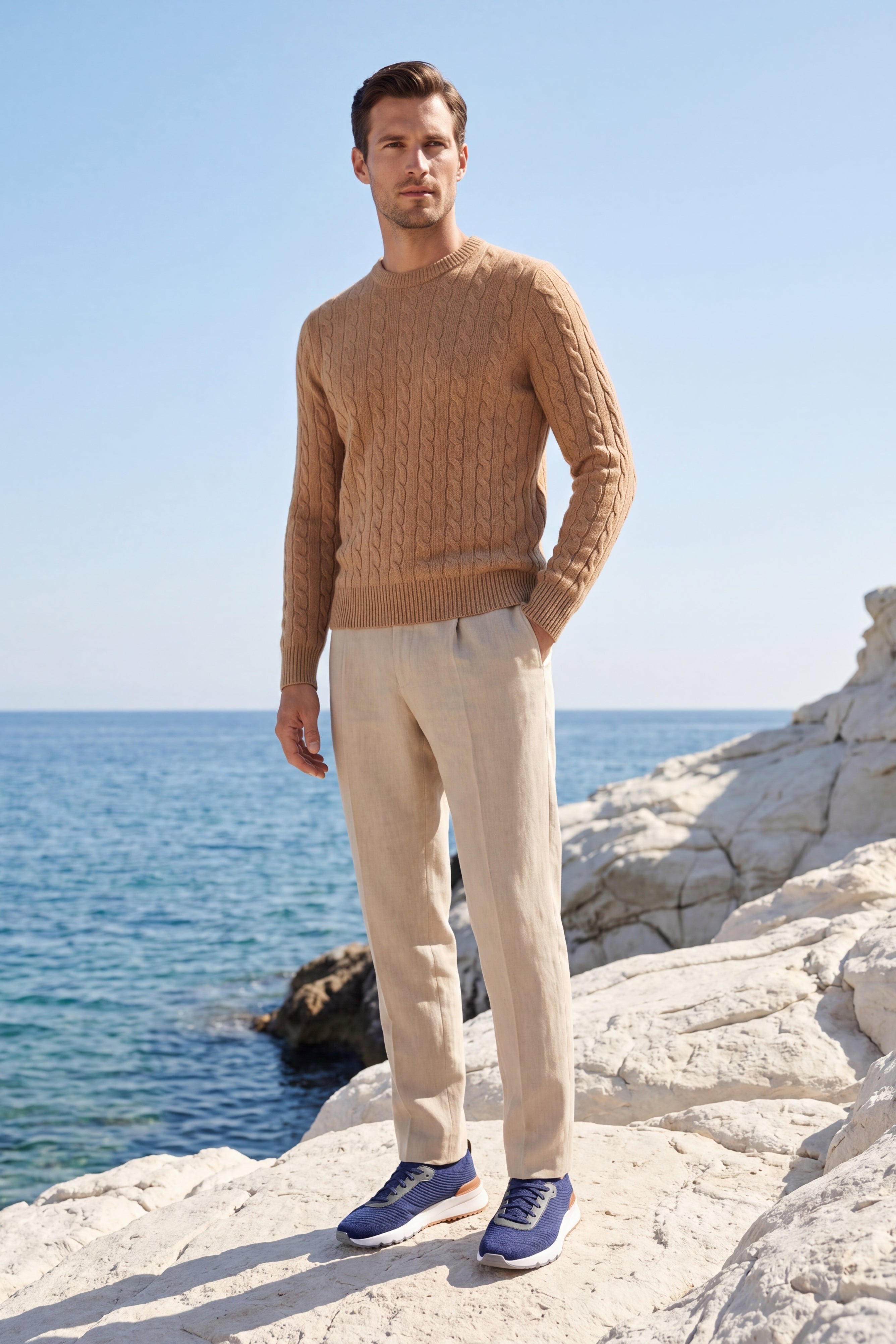 Soreno Cashmere Knit Camel