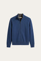 Marciello Reversible Cashmere Zip Knit Navy & Grey
