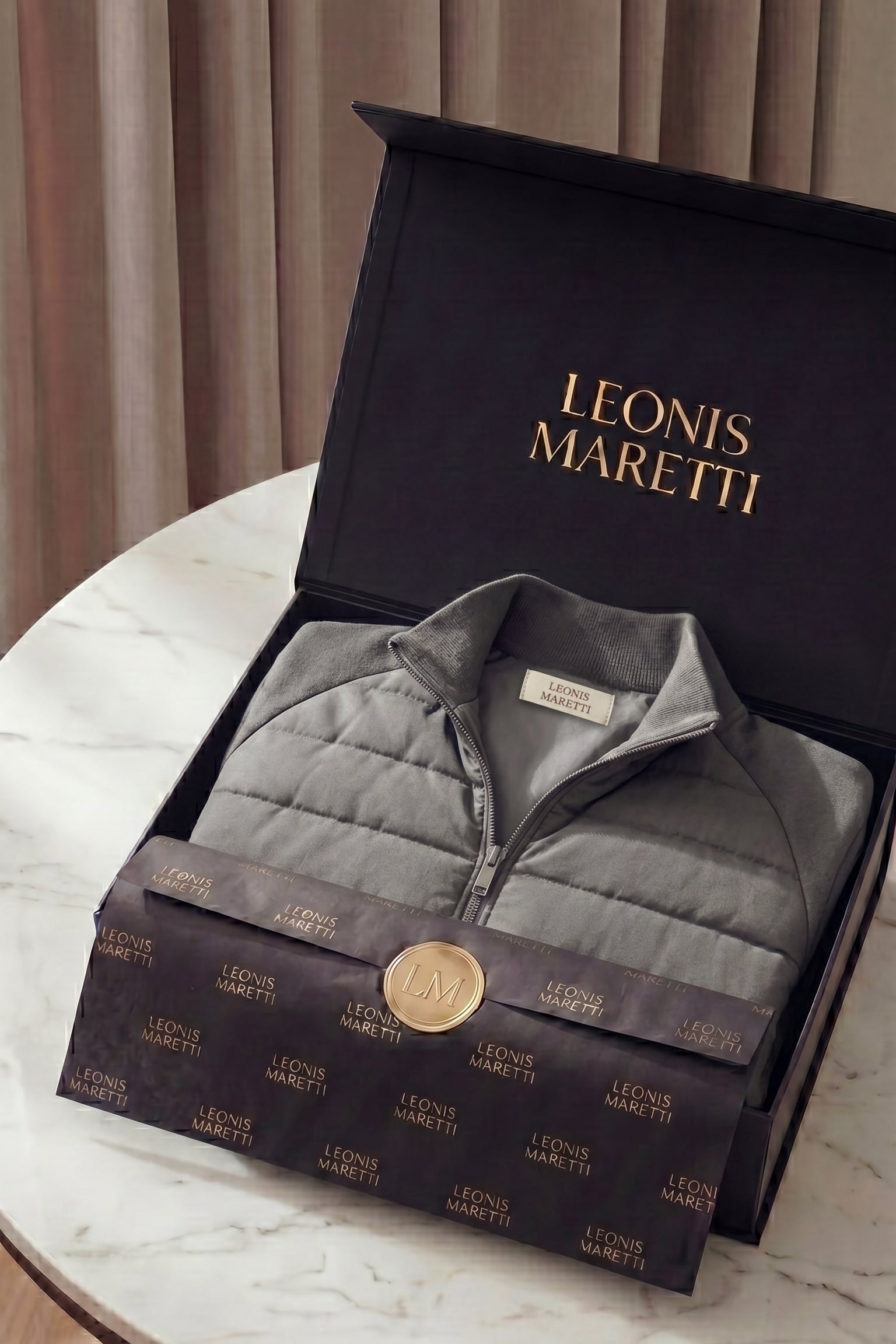 Bellori Wool Padded Jacket Grey