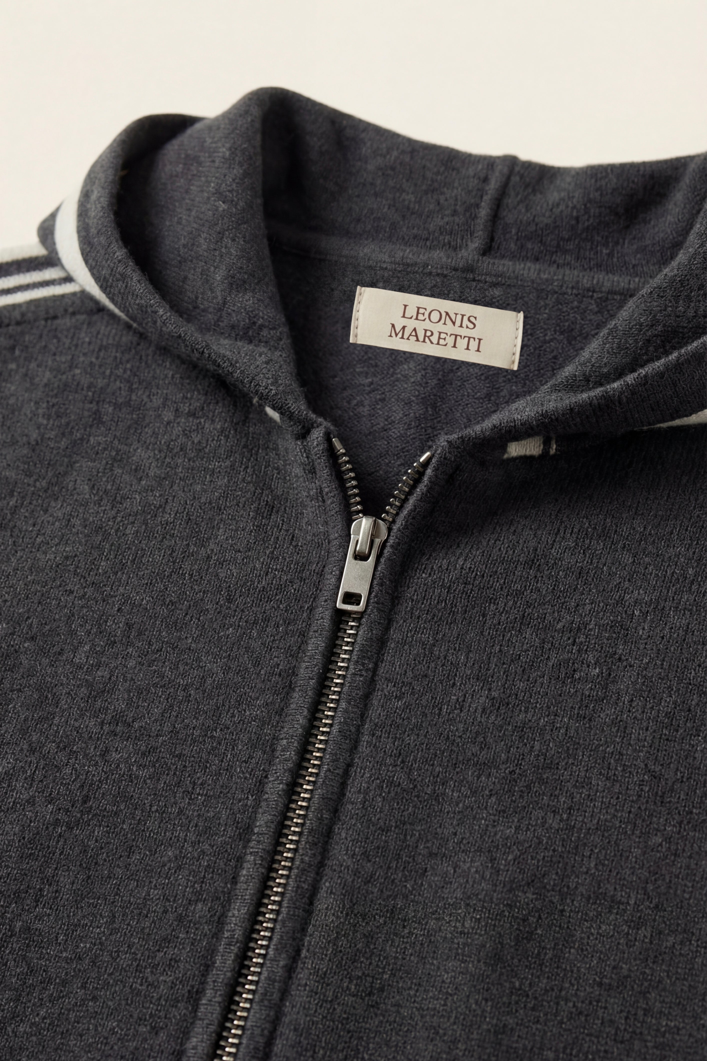 Giancarlo Hooded Zip Set Dark Grey