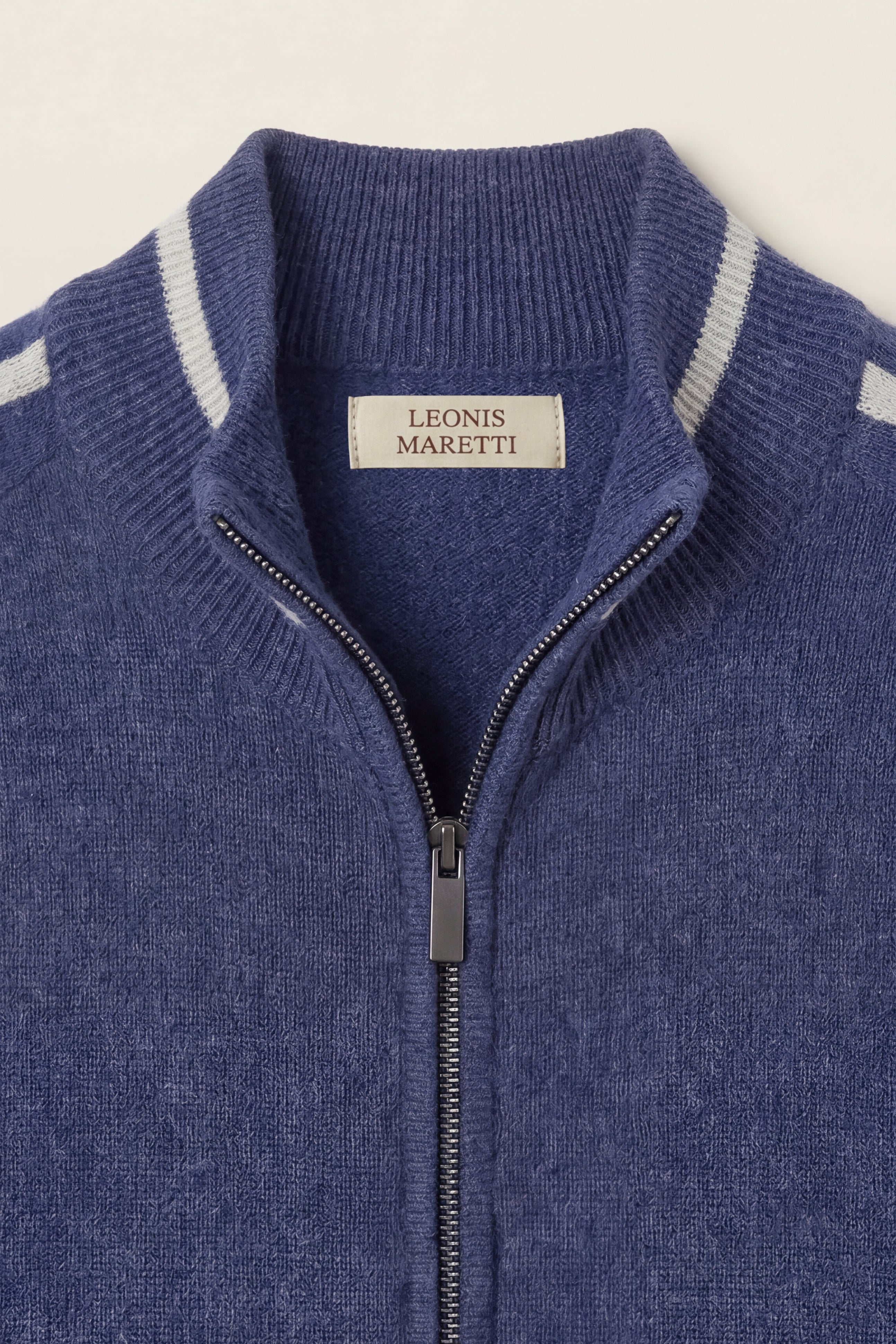 Enzo Cashmere Full-Zip Set Navy