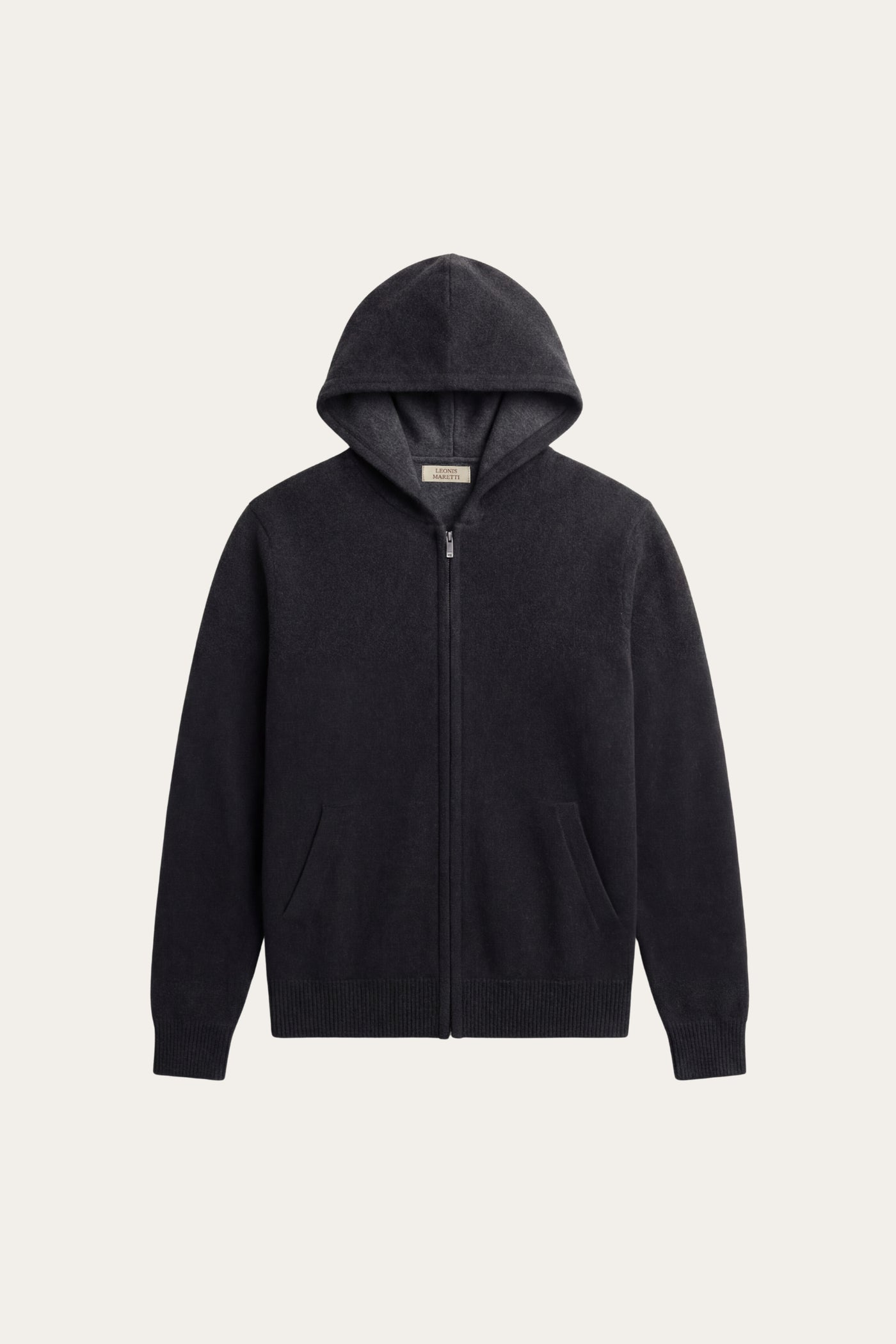 Novaro Hooded Zip Knit Grey/Black