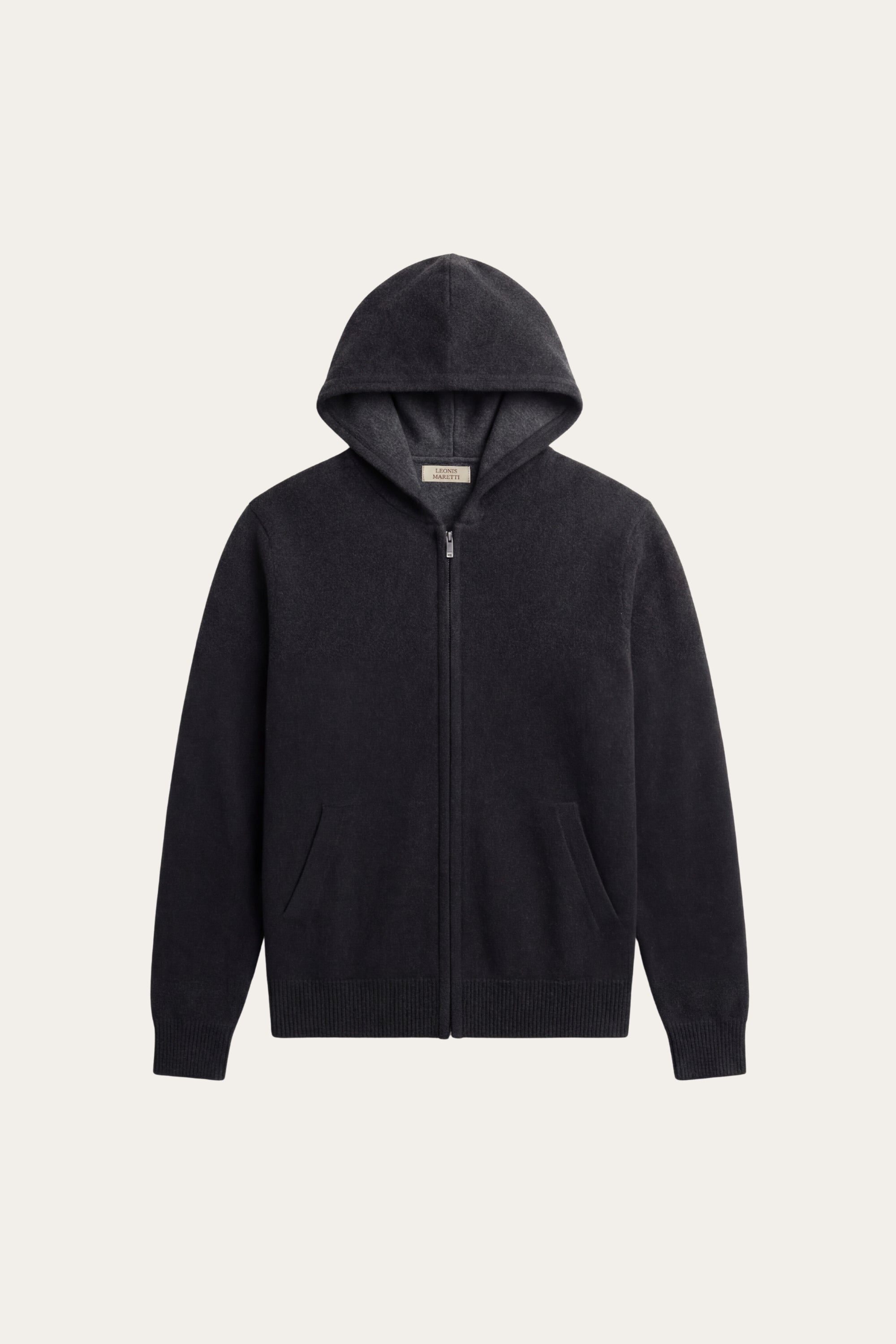 Novaro Hooded Zip Knit Grey/Black