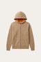 Novaro Hooded Zip Knit Beige/Orange