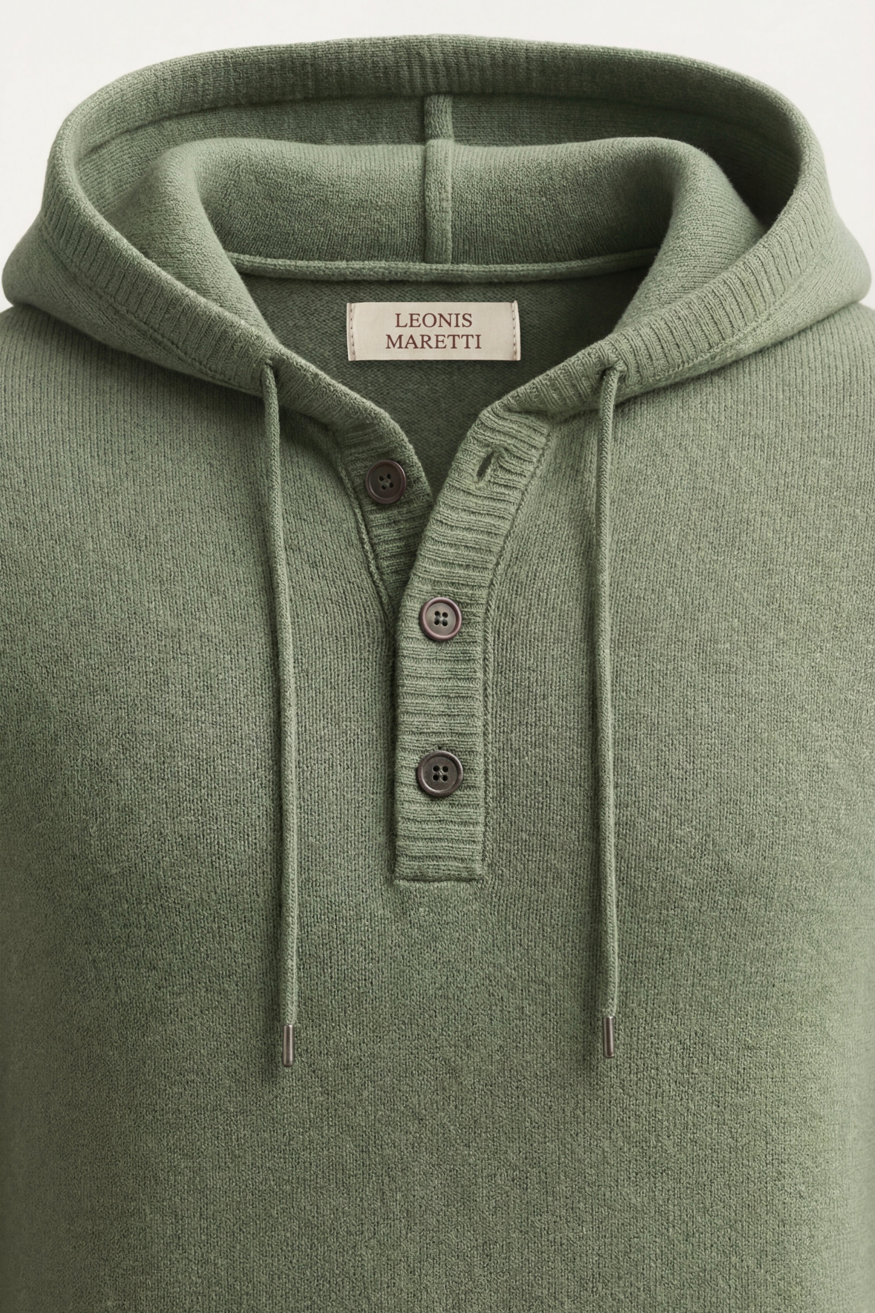 Taviano Hooded Knit Sage Green