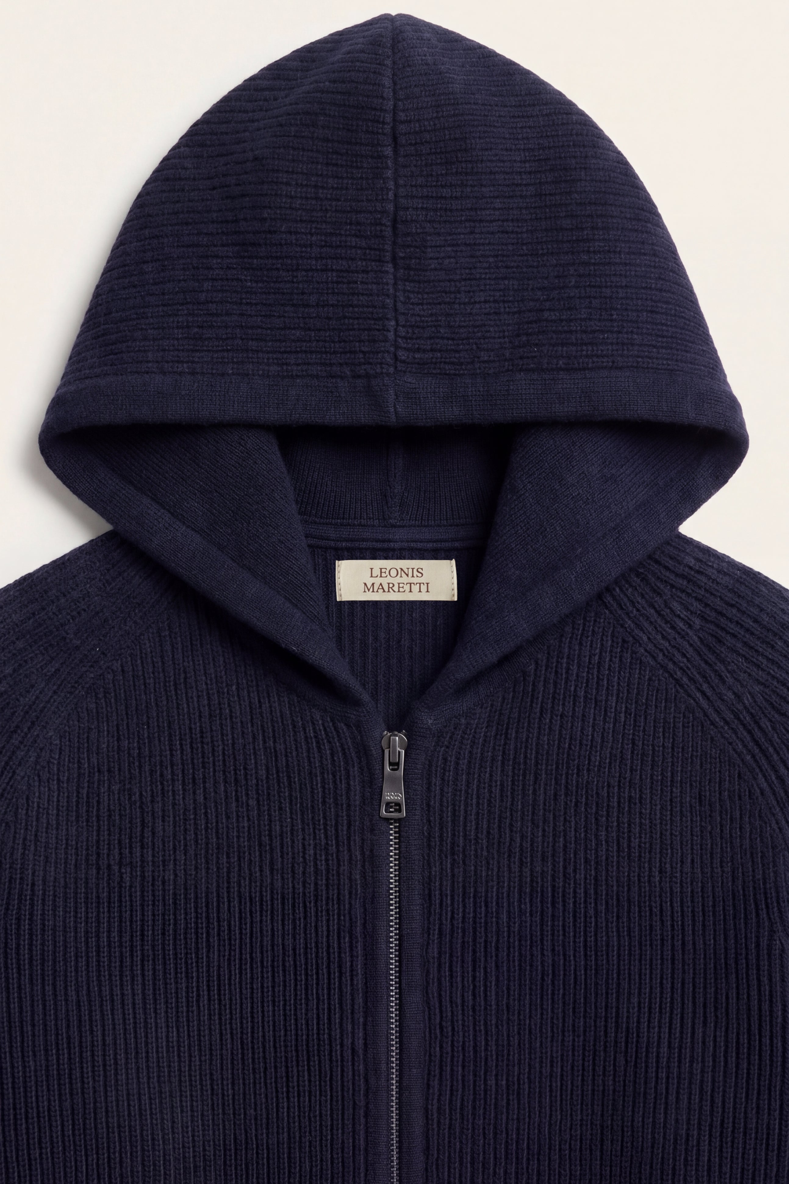 Amalfi Merino Hooded Sweater Navy