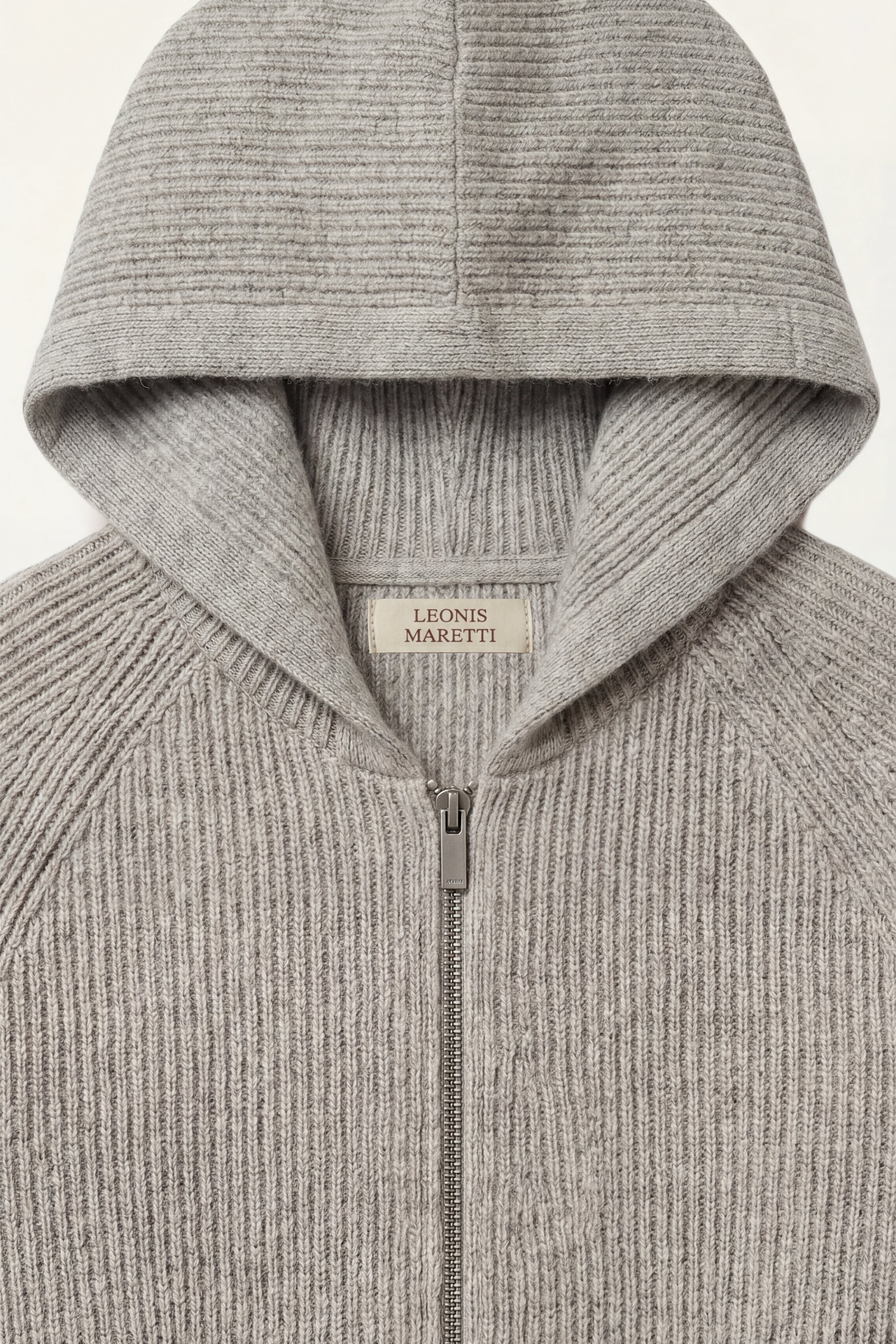 Amalfi Merino Hooded Sweater Grey
