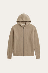 Amalfi Merino Hooded Sweater Taupe