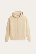 Amalfi Merino Hooded Sweater Beige