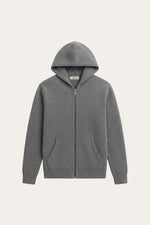 Tavole Hooded Zip Dark Grey