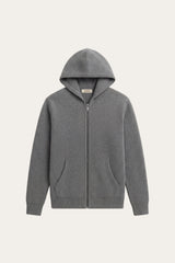 Tavole Hooded Zip Dark Grey