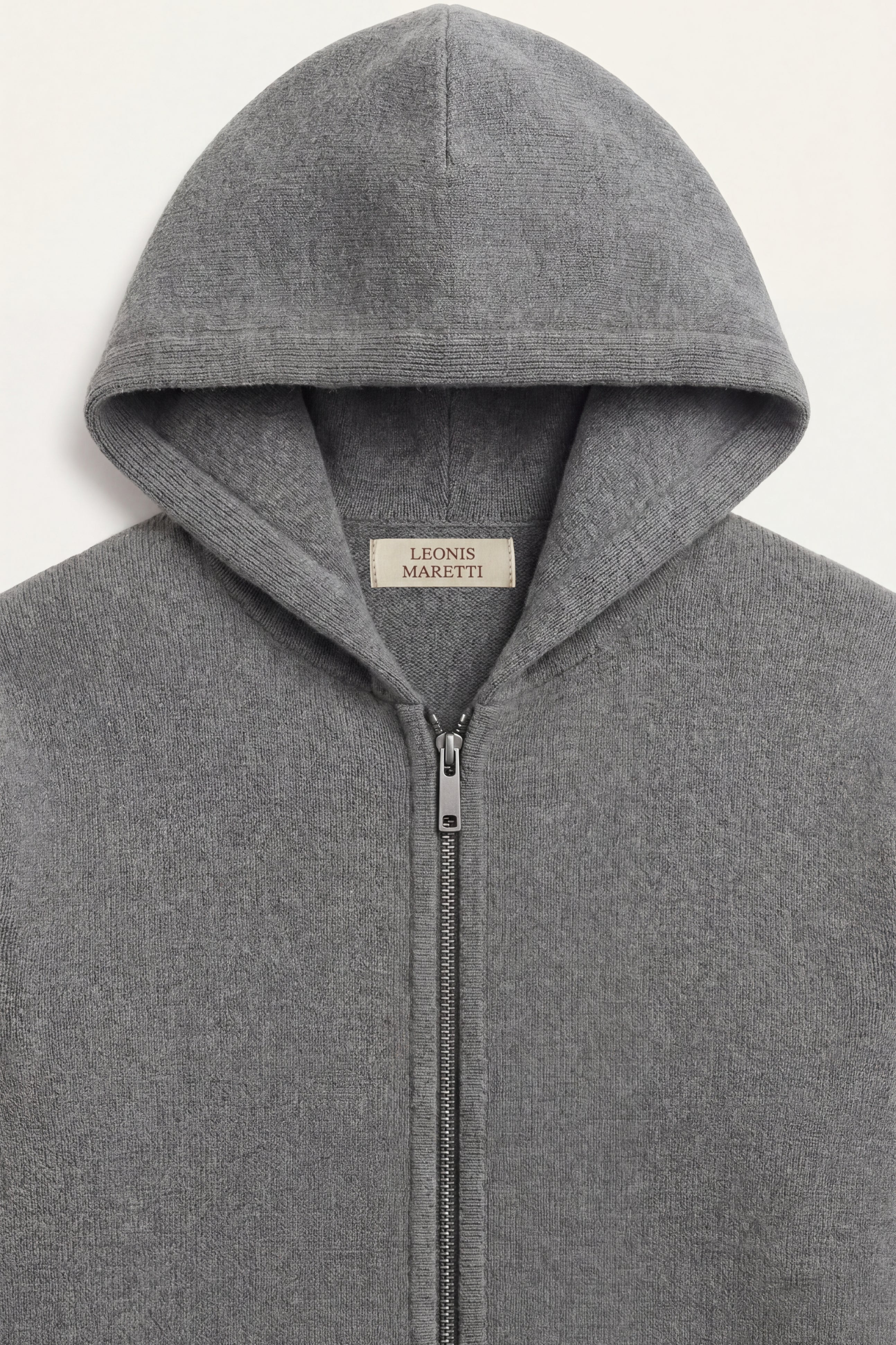 Tavole Hooded Zip Dark Grey