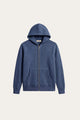 Tavole Hooded Zip Blue