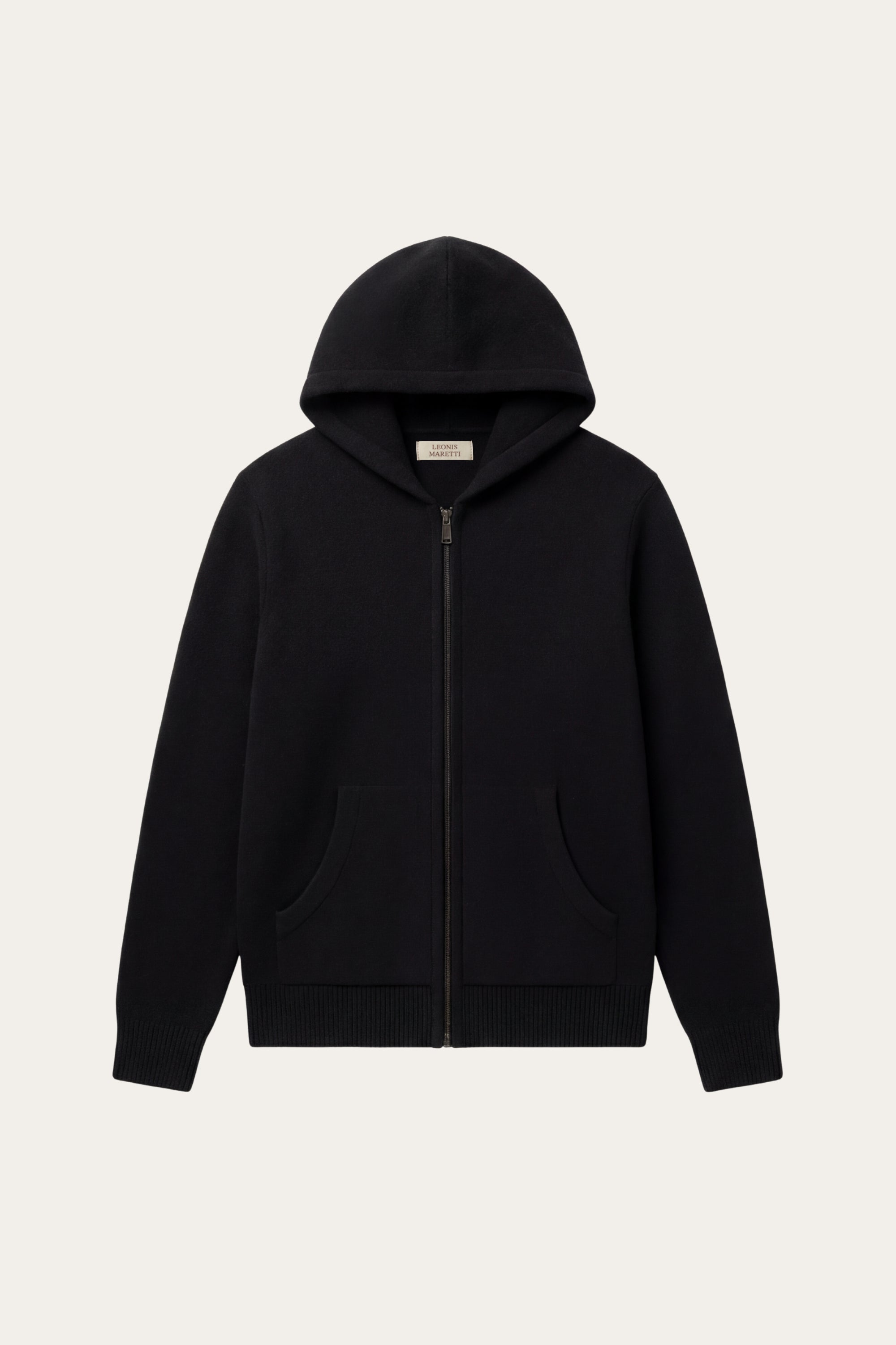 Tavole Hooded Zip Black