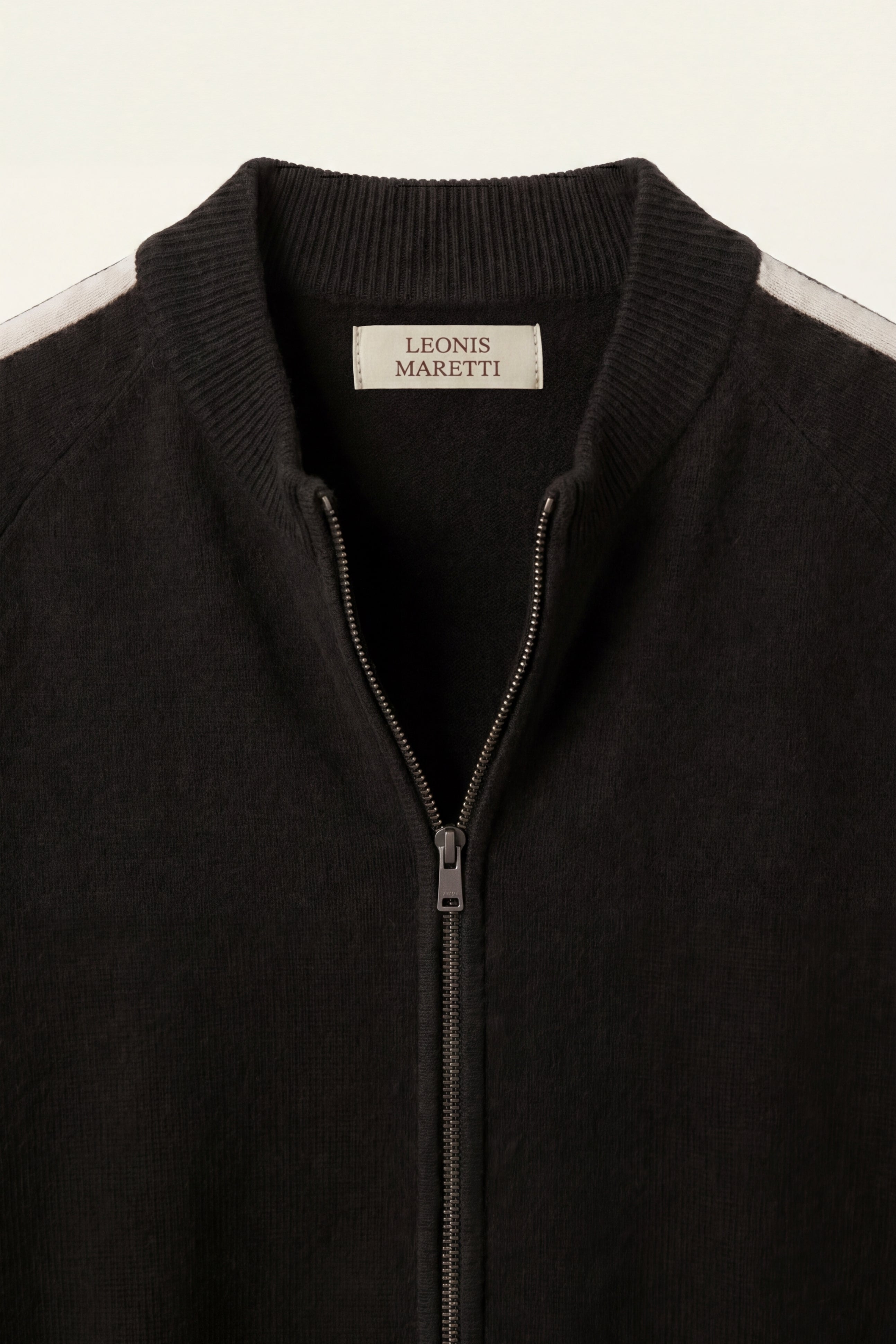 Lorenti Cashmere Zip Knit Black