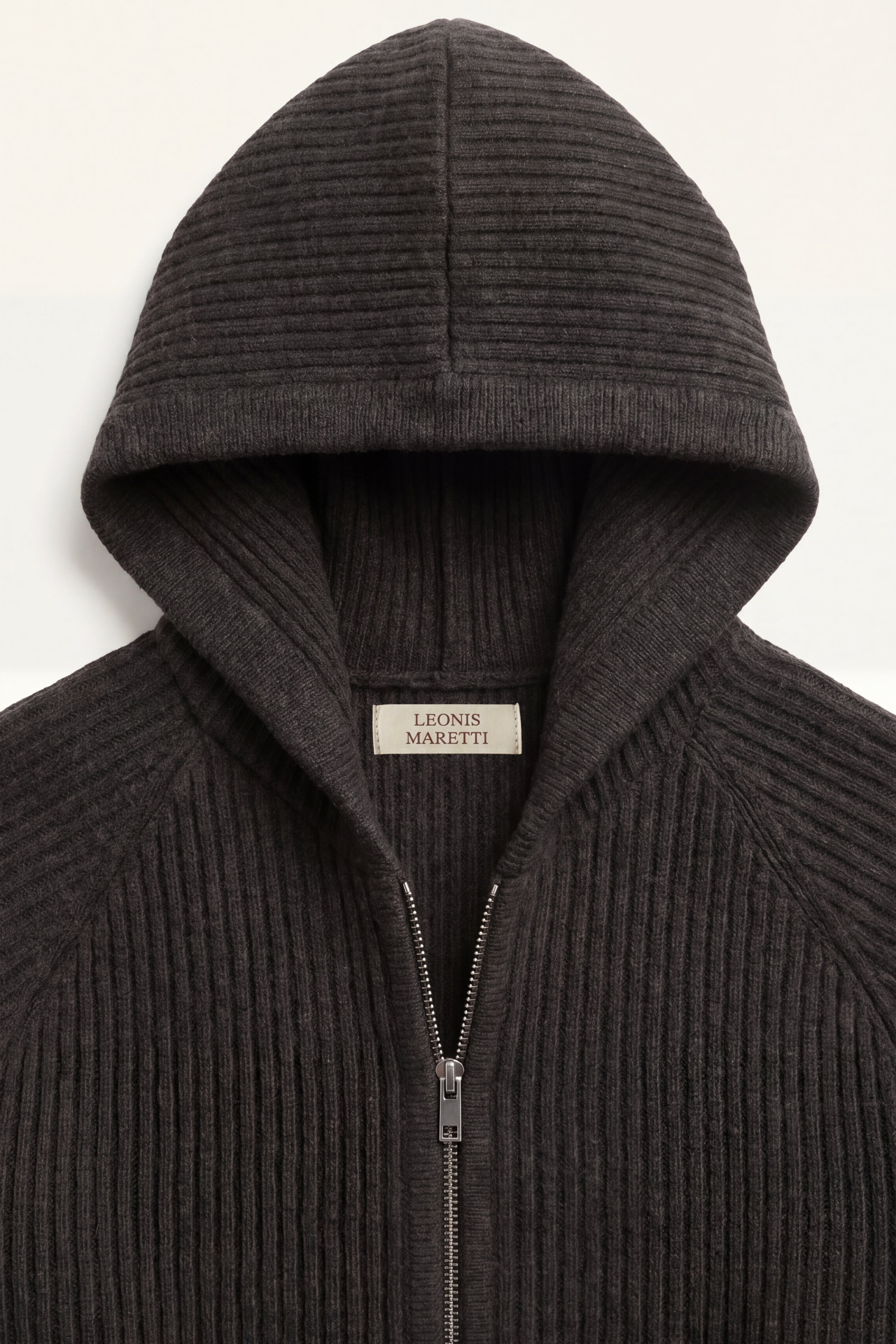 Sorrento Hooded Knit Black