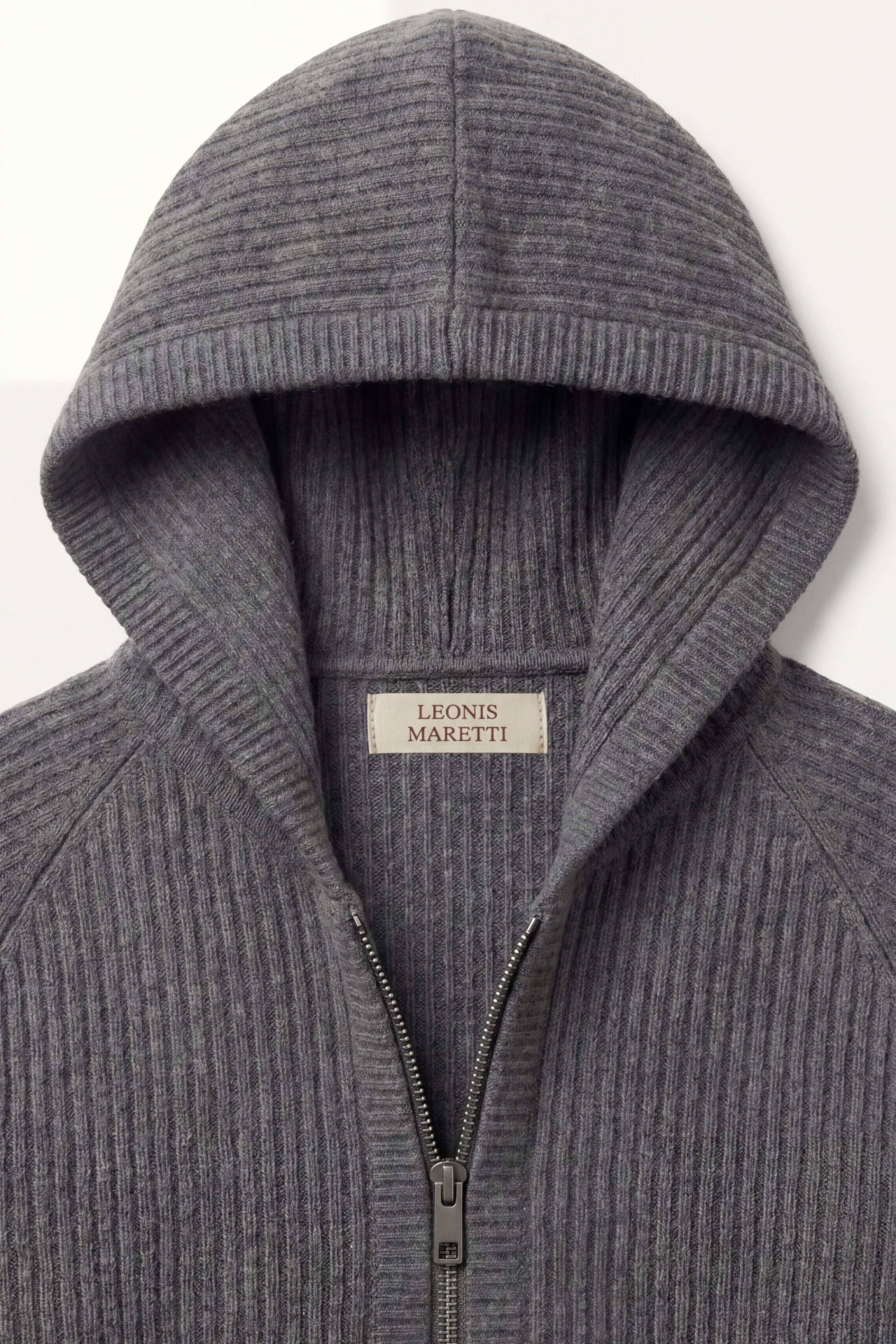 Sorrento Hooded Knit Dark Grey