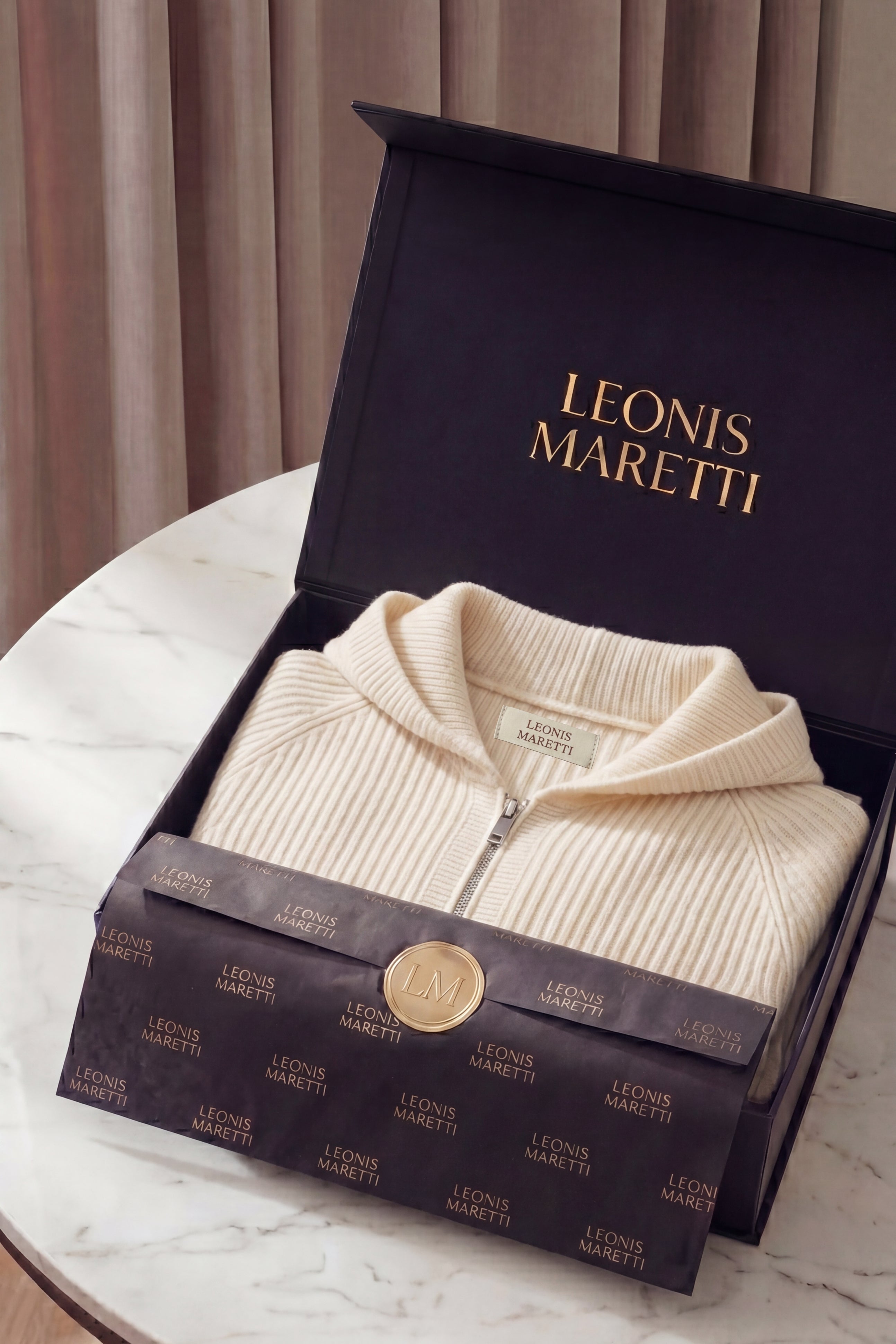 Sorrento Hooded Knit Ivory