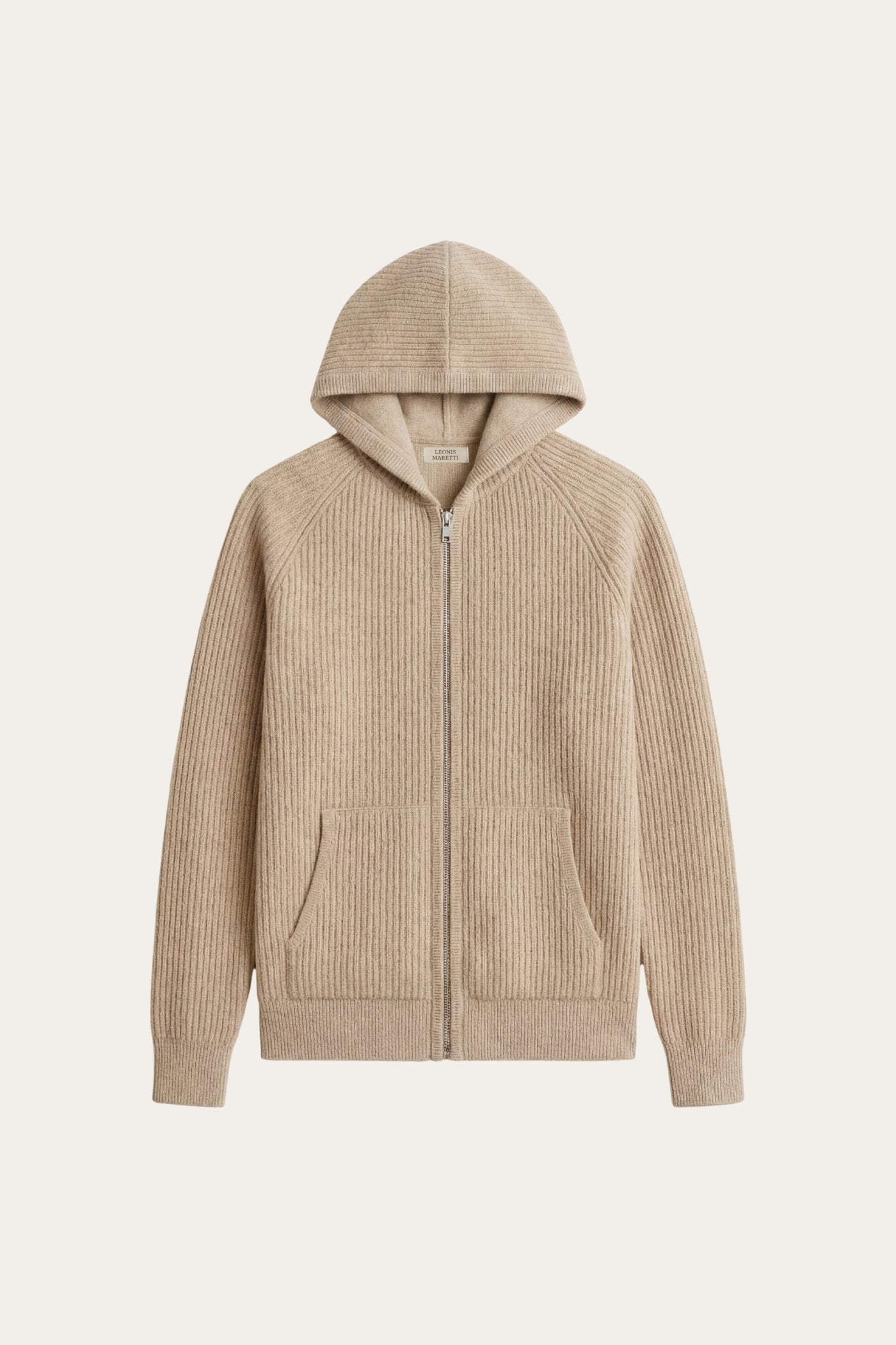 Sorrento Hooded Knit Light Brown