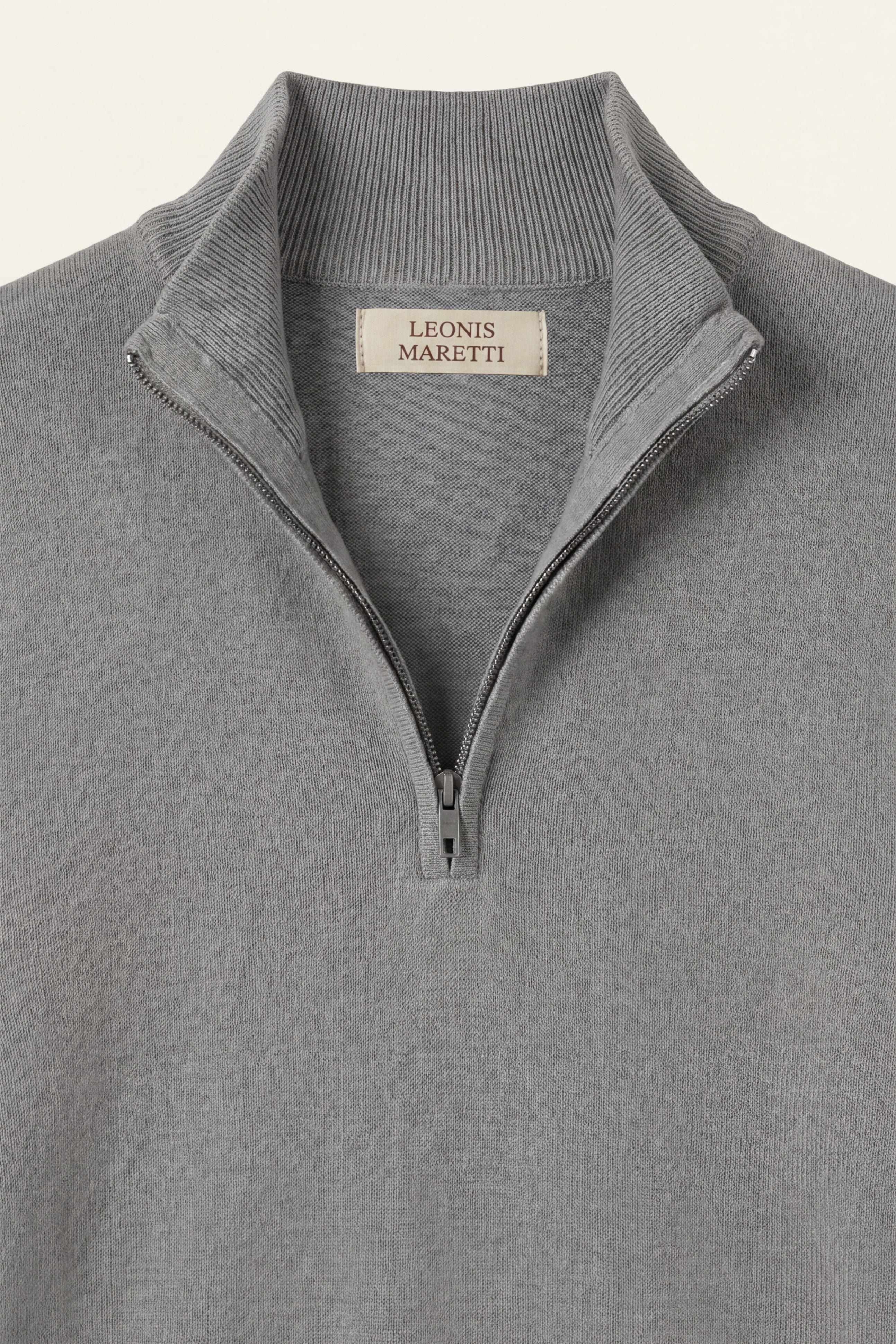 Arlino Quarter Zip Knit Dark Grey