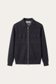 Orvello Dual-Zip Wool Cardigan Dark Grey