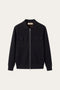 Orvello Dual-Zip Wool Cardigan Black