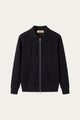 Orvello Dual-Zip Wool Cardigan Black