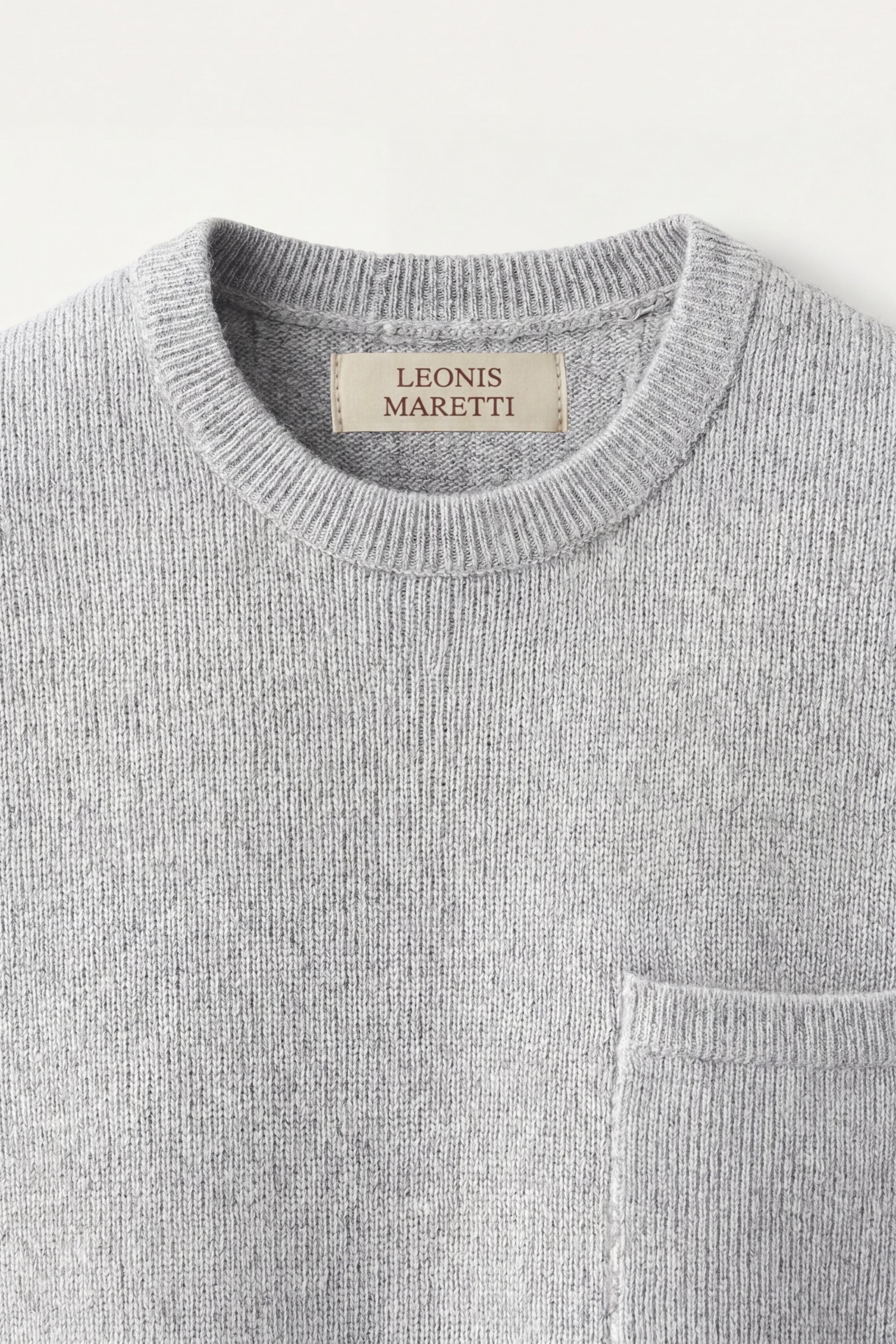 Nerio Extra-Fine Crew Vest Grey
