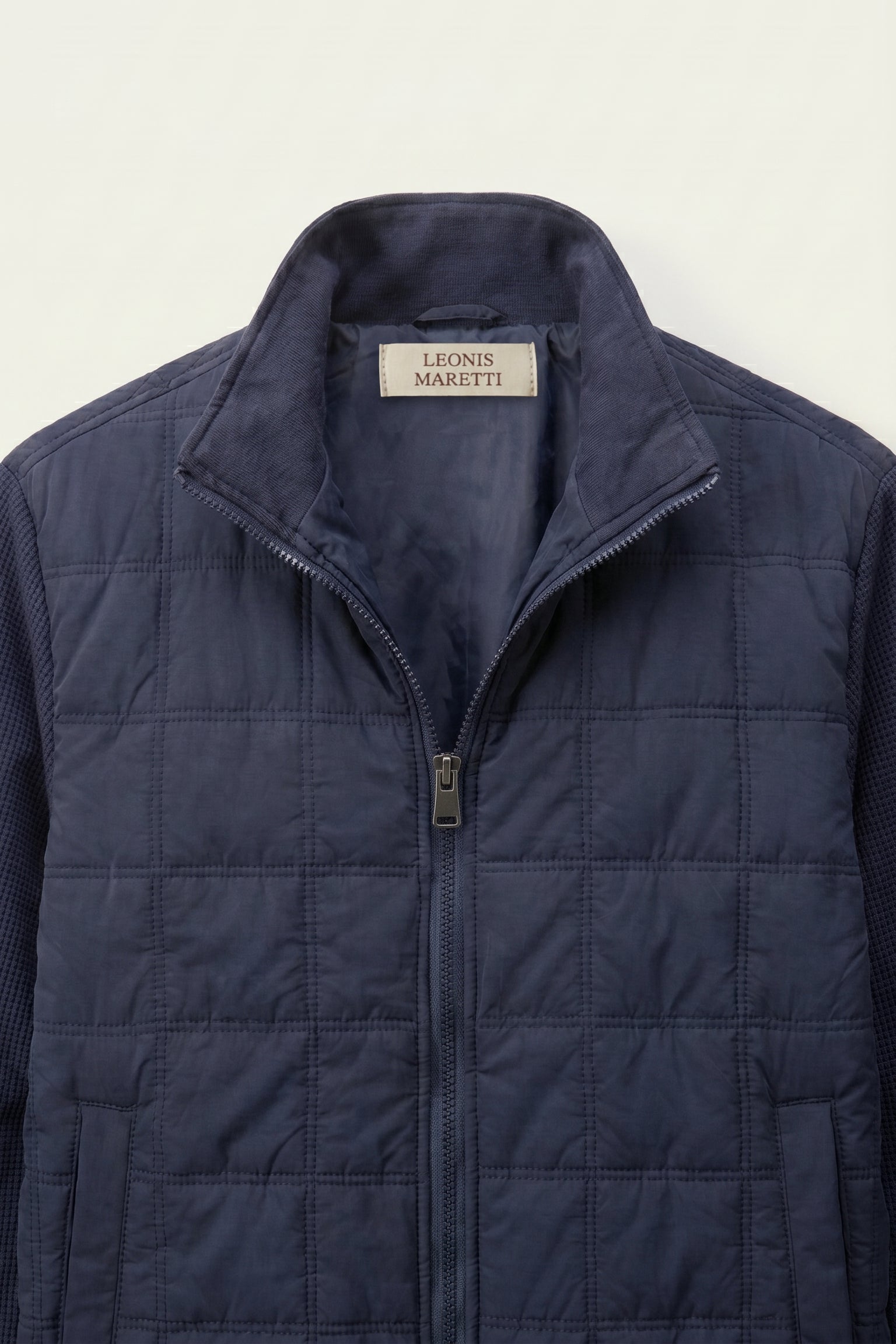 Frosinone Quilted Hybrid Jacket Dark Blue