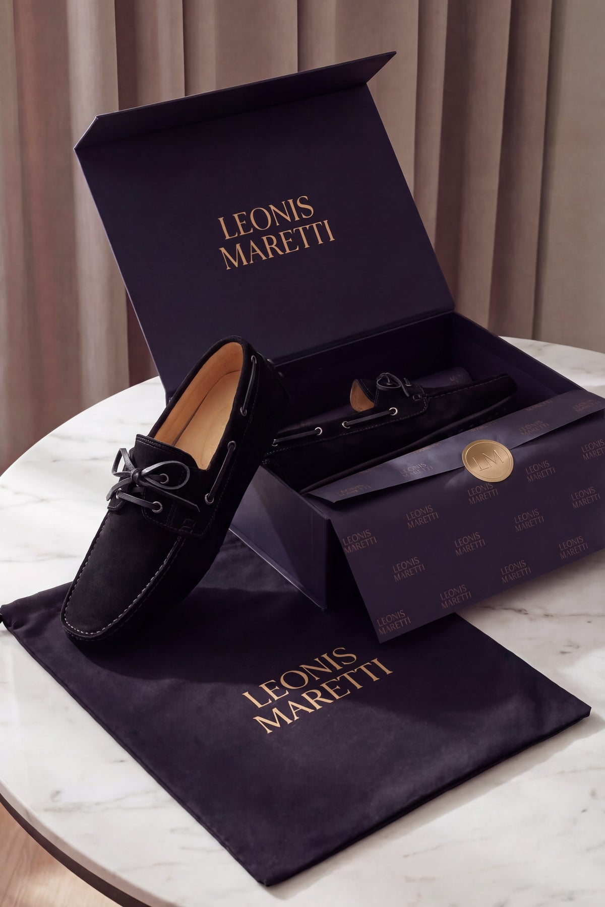 Urbino Driving Loafers Black
