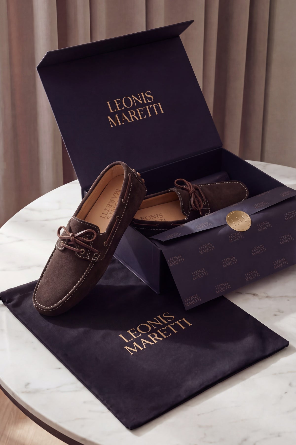 Urbino Driving Loafers Dark Brown