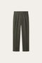 Morino Pleated Trousers Olive