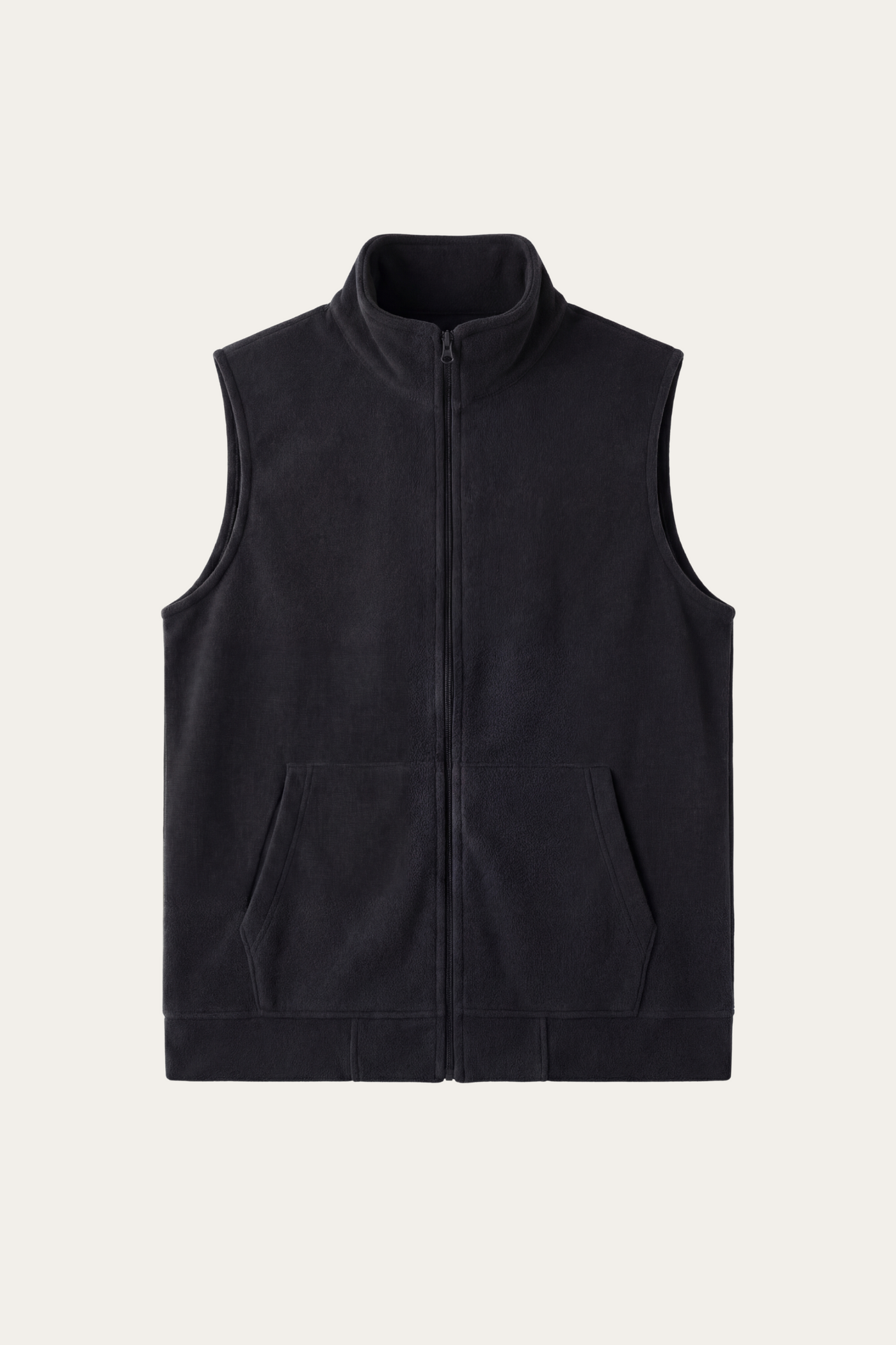 Bormio Zip Fleece Vest Black