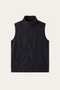Bormio Zip Fleece Vest Black
