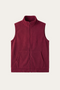 Bormio Zip Fleece Vest Burgundy