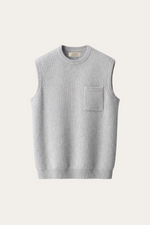 Nerio Extra-Fine Crew Vest Grey