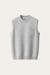 Nerio Extra-Fine Crew Vest Grey