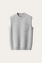 Nerio Extra-Fine Crew Vest Grey